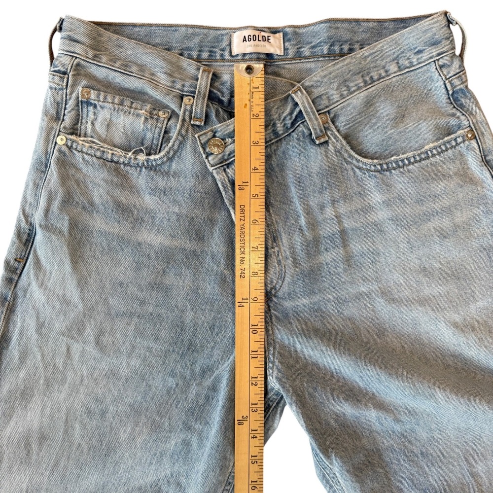 AGOLDE Criss Cross High Rise Straight Leg Light Wash Denim Jean Size 29
A097-983 - Picture 8 of 16